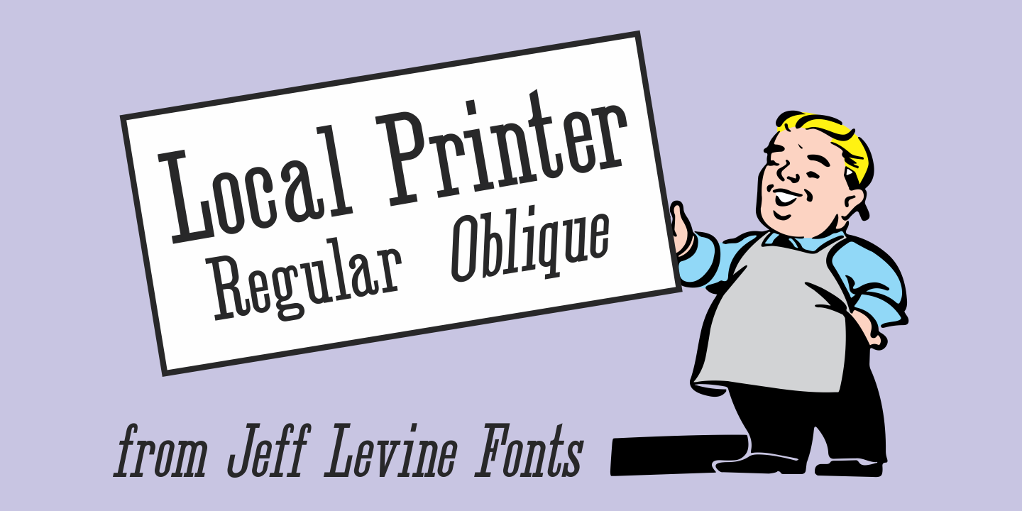 Пример шрифта Local Printer JNL #1